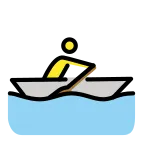 Man Rowing Boat SVG Icon
